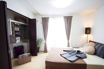 各部屋に配置されたクローゼット