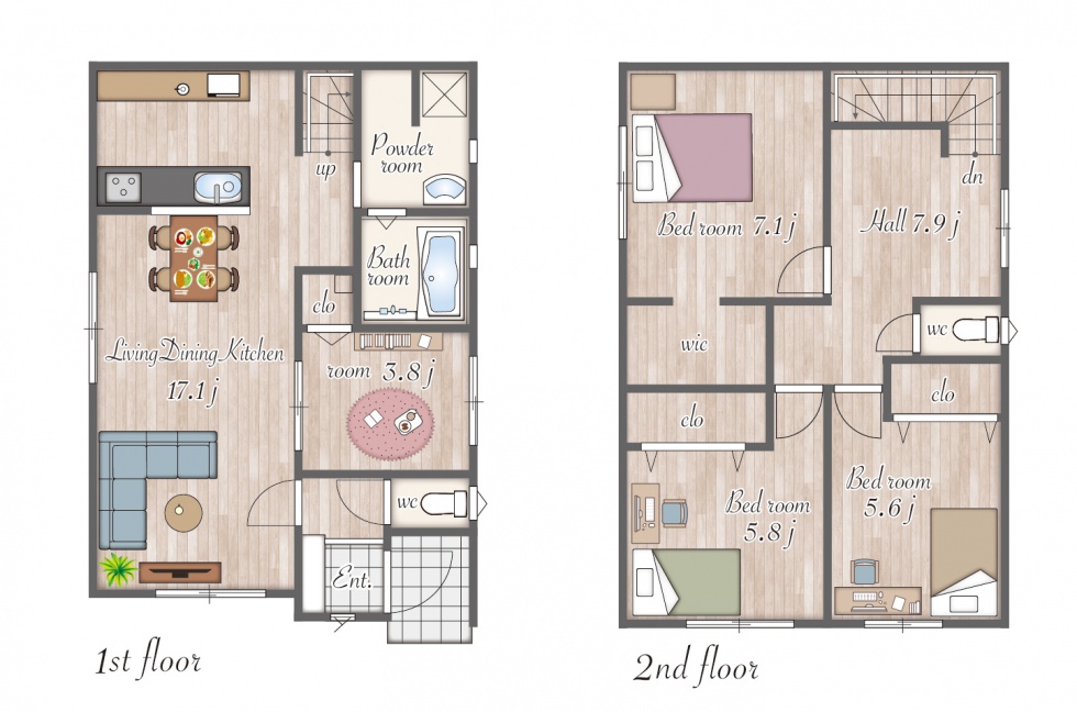 間取り図になります♪
