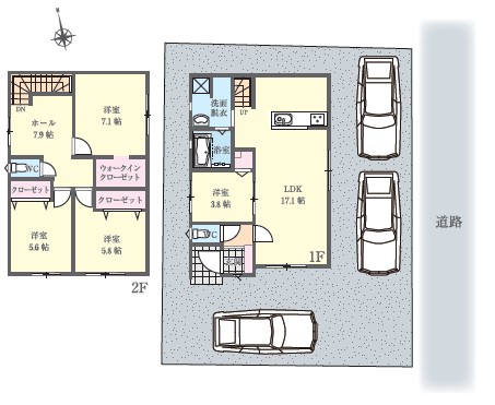 予定の配置図です。詳細はお問合せ下さい。