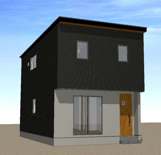 完成予想図　外観パース