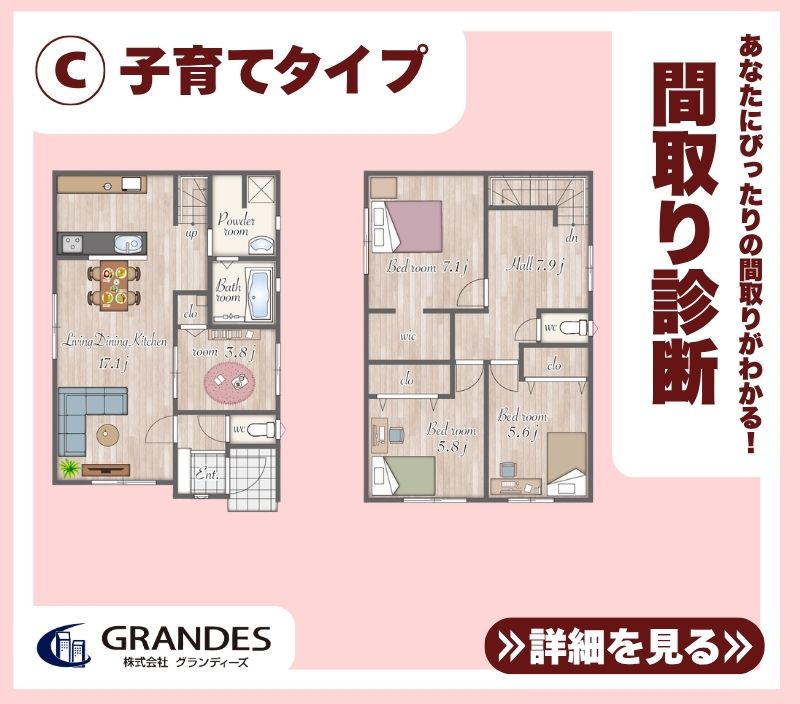 【間取り診断】C.子育てタイプ